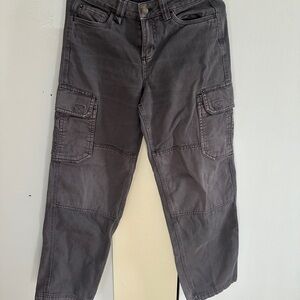 Garage Women's Gray Straight Leg Cargo Pants